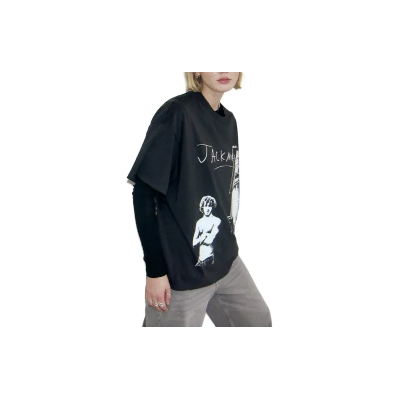 H&M T-Shirt Women's Black/Jack Harlow-1