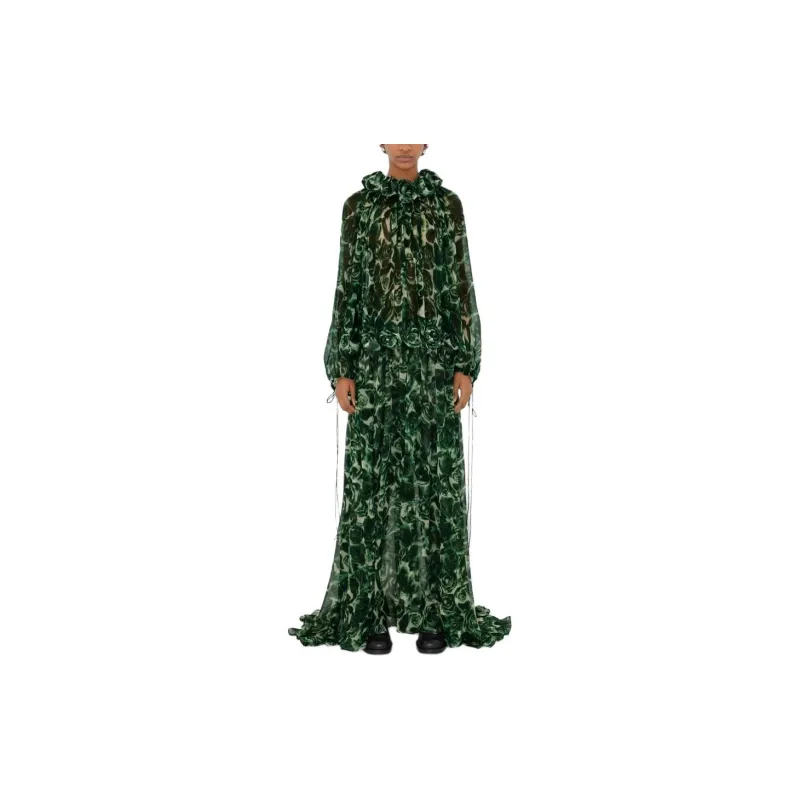 Burberry FW24 Long-Sleeved Dresses Women's Ivy Color-2