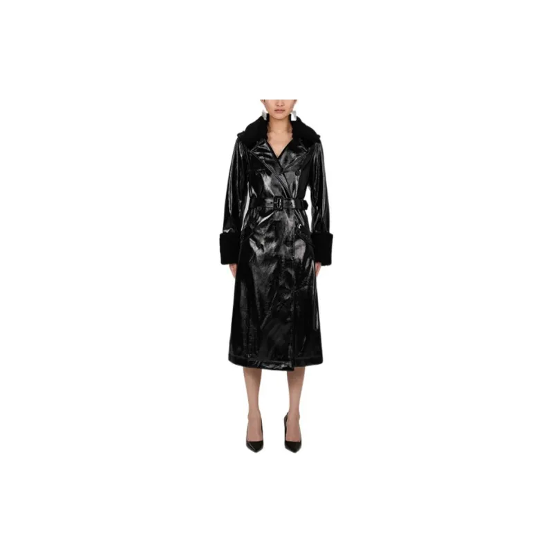 Self portrait Coats Women's Black-1