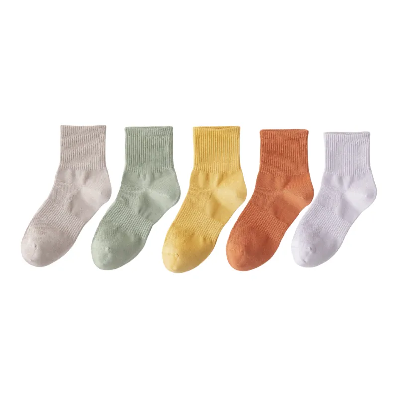 Yalu Mid Calf Socks Women's 5 Pack-15