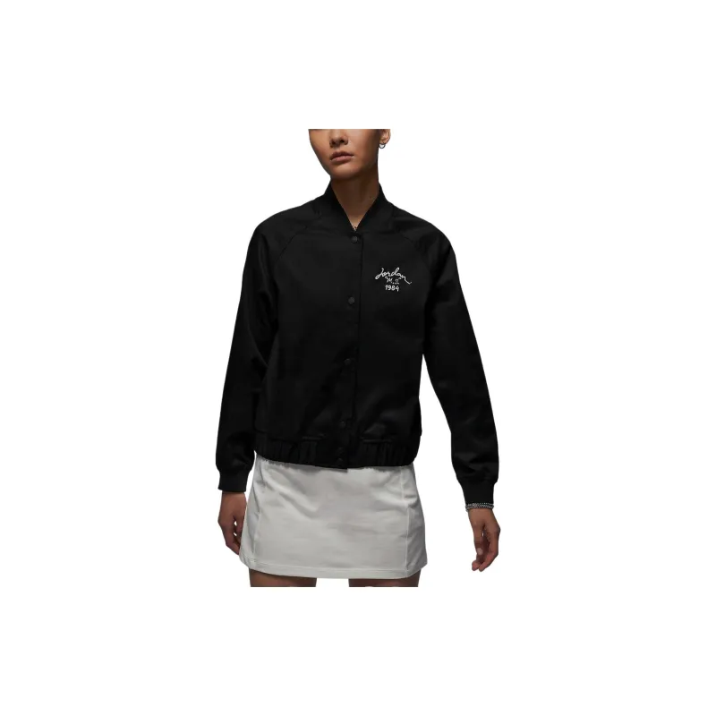 Jordan Jackets Coats Women's Black/Sail White-3