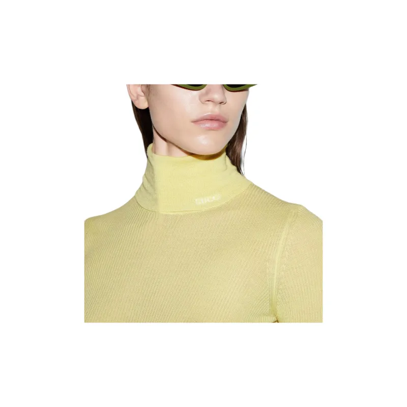 GUCCI FW24 Cashmere Sweater Women's Light Beige-5