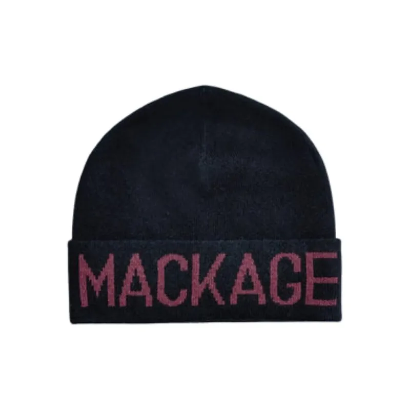 MACKAGE Merino Wool Beanies Unisex Black-2