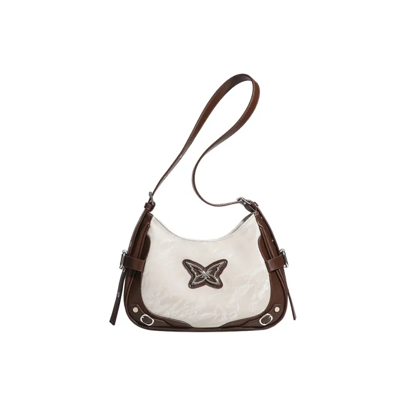 NOMK PU Shoulder Bag, Portable Crossbody Bag Women's Pink/Light Blue/Beige Apricot-9