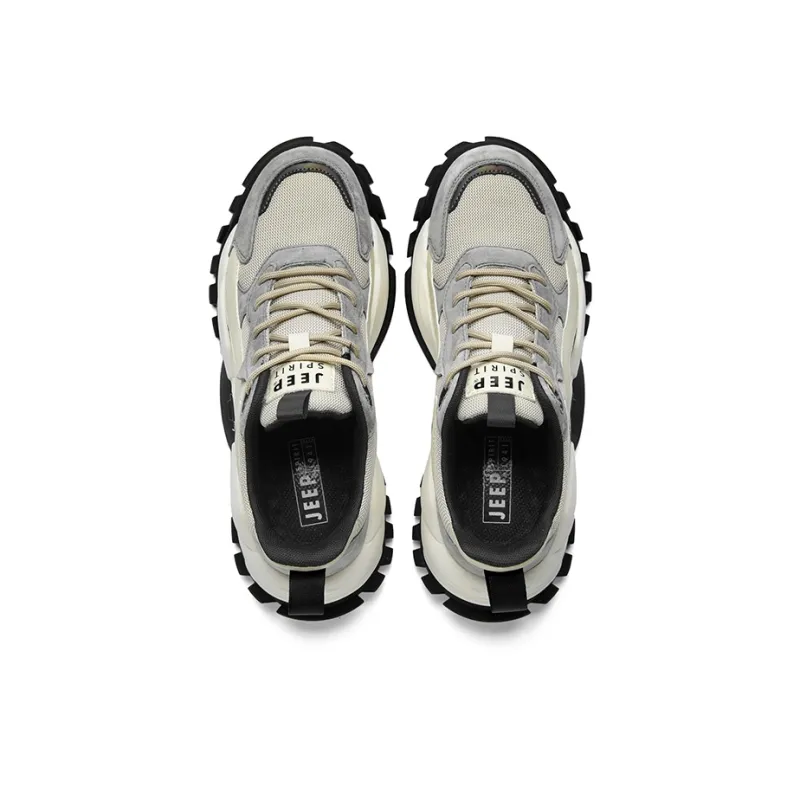 JEEP SPIRIT Outdoor Shoes Men Low Top Light Sandy/Climbing Gray-3