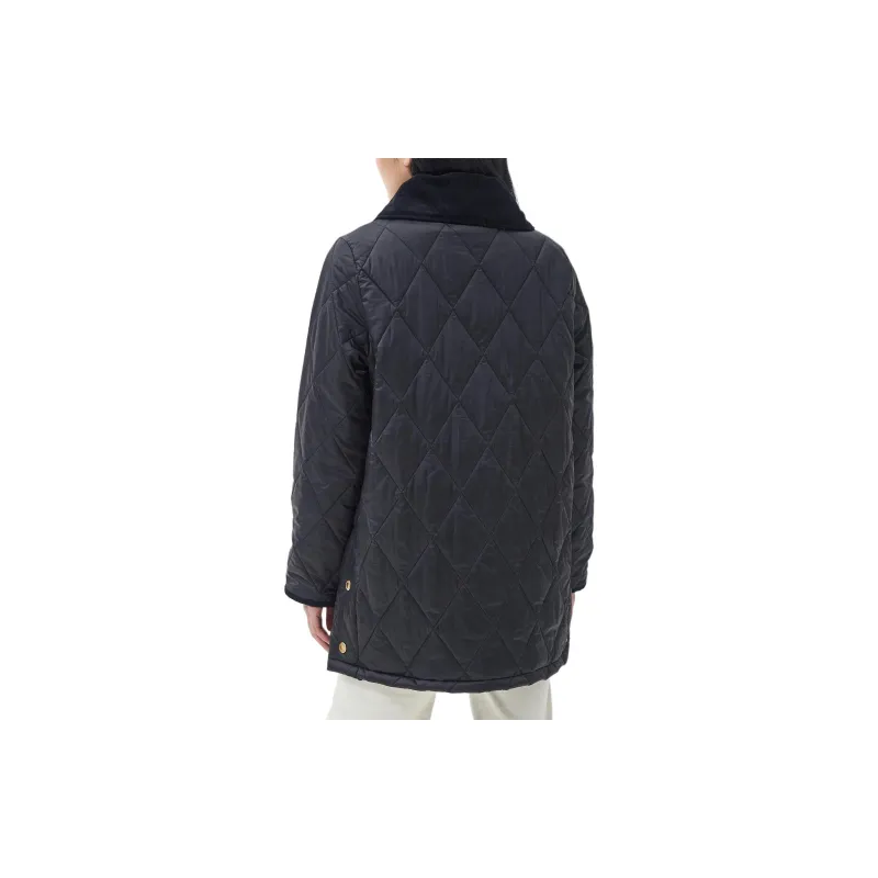 BARBOUR Modern Liddesdale Quilt Jackets Coats Women's Dark Blue-4