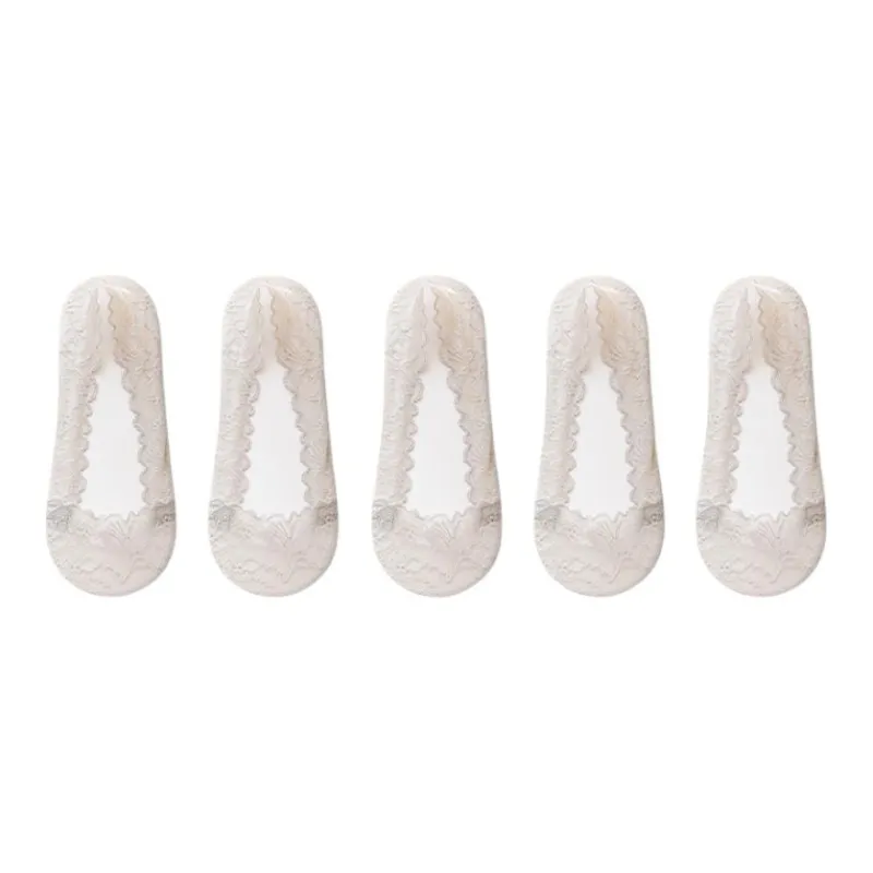 ROBINHOOD No Show Socks Women's 5 Pack-12
