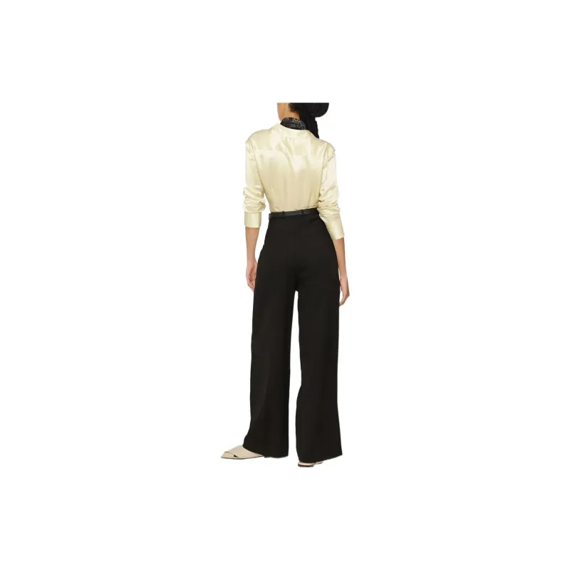 TOTEME High-waisted Flared Trousers-2