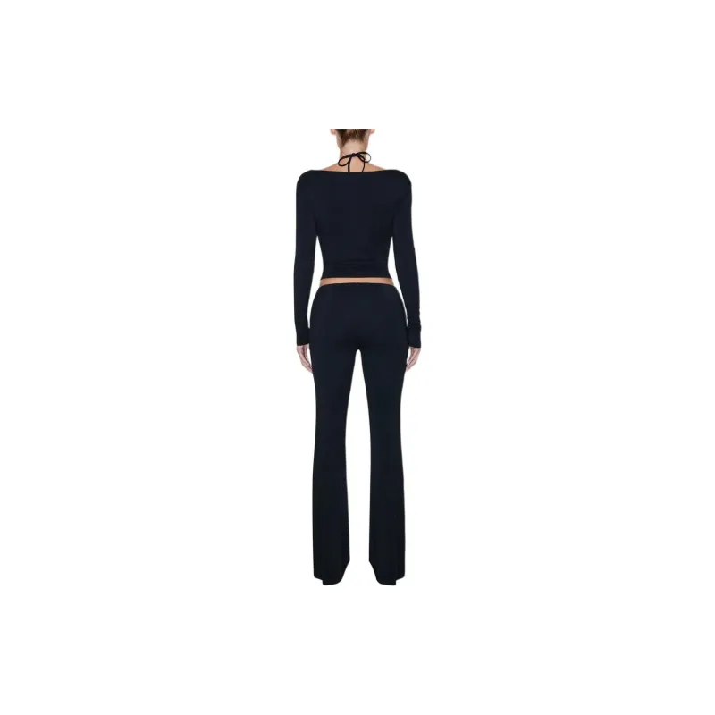 Khy SS24 DROP 008 Soft Stretch Low Rise Pant Casual Pants Women's Black-3