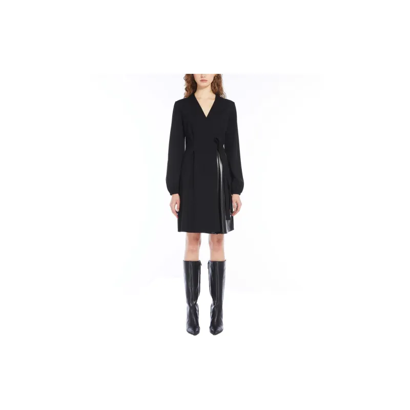 WEEKEND MaxMara SS24 Long Sleeved Dress Women's Black-1