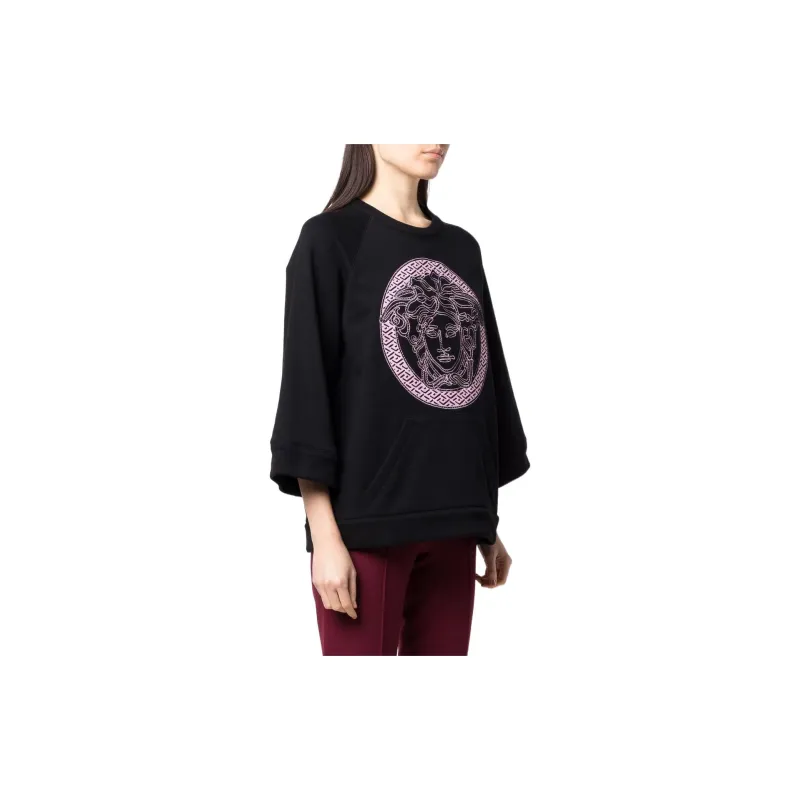 VERSACE FW22 Sweatshirt Women's Black-3