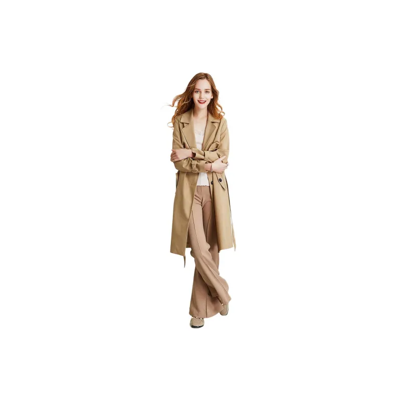 HAVVA Trench Coat Women's Camel-2