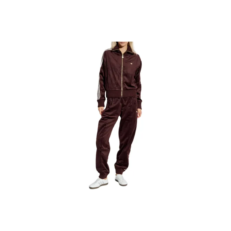 Adidas Logo patch Velvet Track Pants-1
