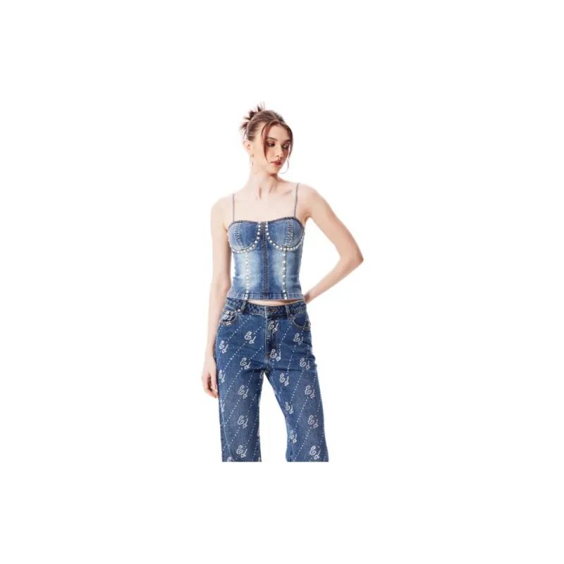 Ed Hardy FW24 Tank Tops Women's Indigo-2