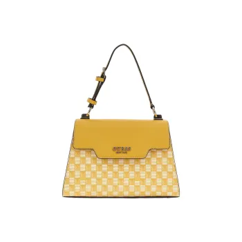 GUESS Polyurethane Shoulder Bag Crossbody Bag Handbag Women's Yellow
