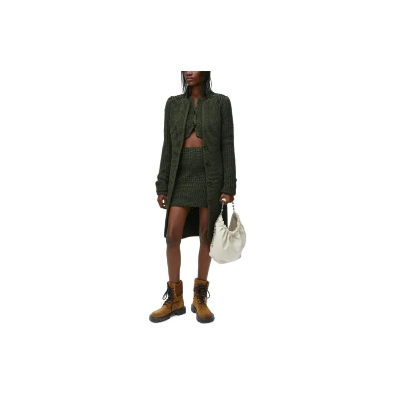 LOEWE FW24 Knitwear Women's Khaki Green-3