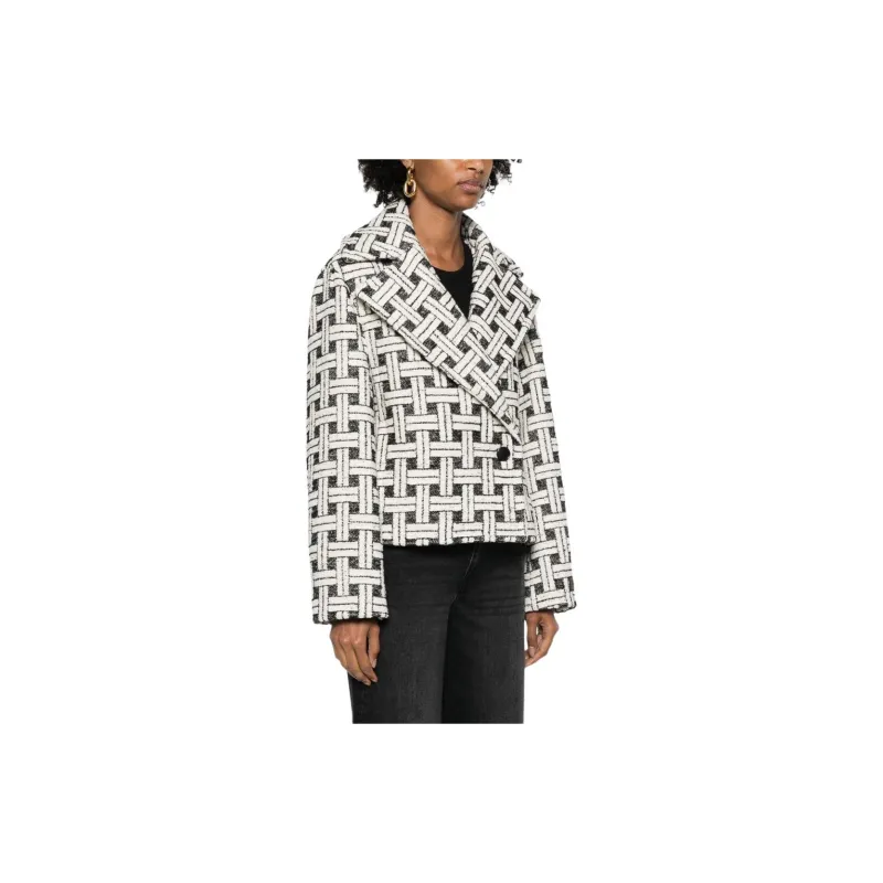 KENZO Check pattern Double breasted Jacket-3
