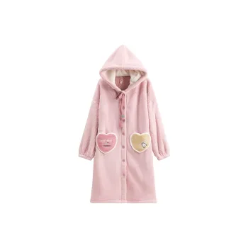 FENTENG Pajama Robe Women's Pink