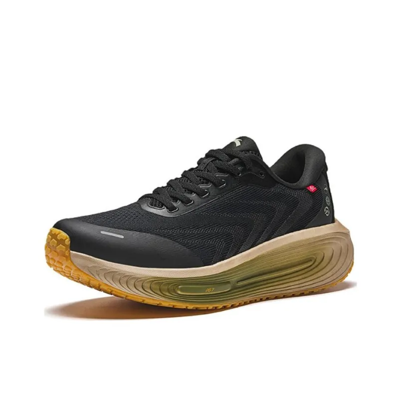 Anta Ark Anti Slip Wear Resistant Low Top Running Shoes Men's Black-1