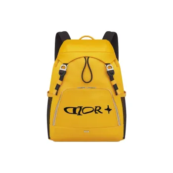 DIOR Nylon Backpack Unisex Yellow