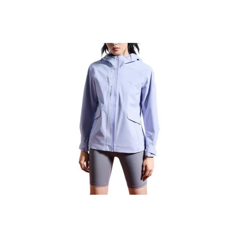 Anta Variety Training Collection Windproof Waterproof And Breathable Windbreaker Jacket Women's Light Fragrant Purple-2