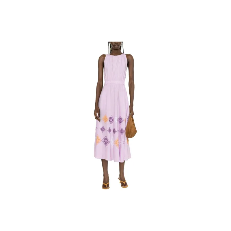 Sandro Sleeveless Dresses Women's Gray Purple-1