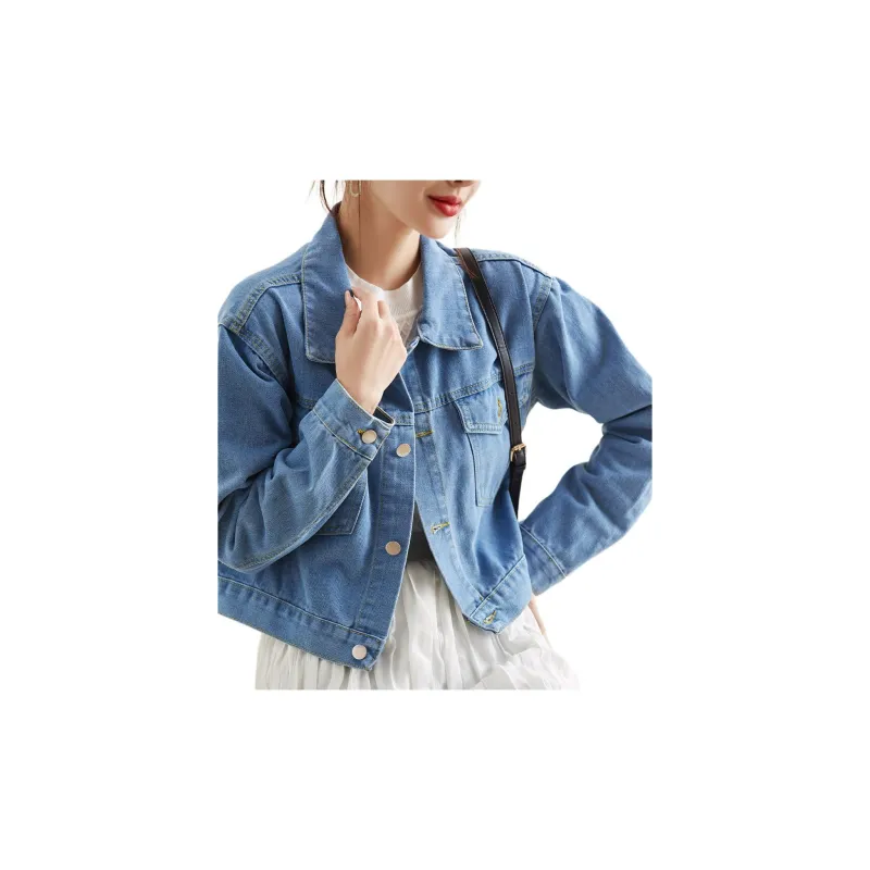 JEANSWEST Denim Jacket Women's Blue-4