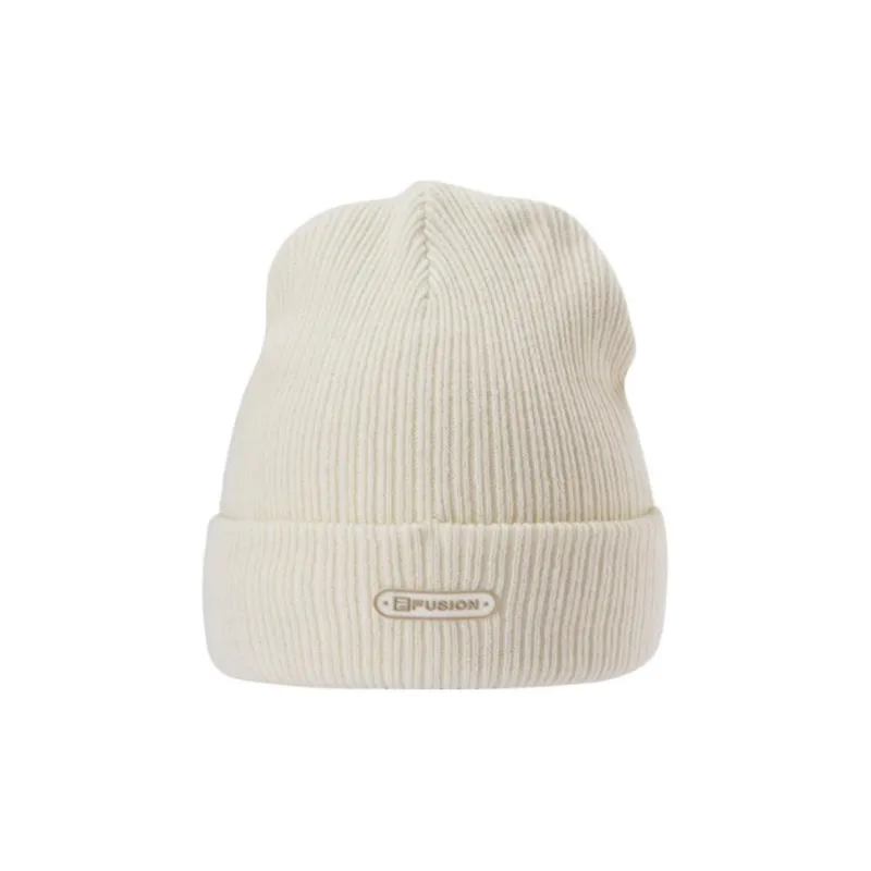 FILA FUSION Acrylic Beanies Unisex Vanilla White-1