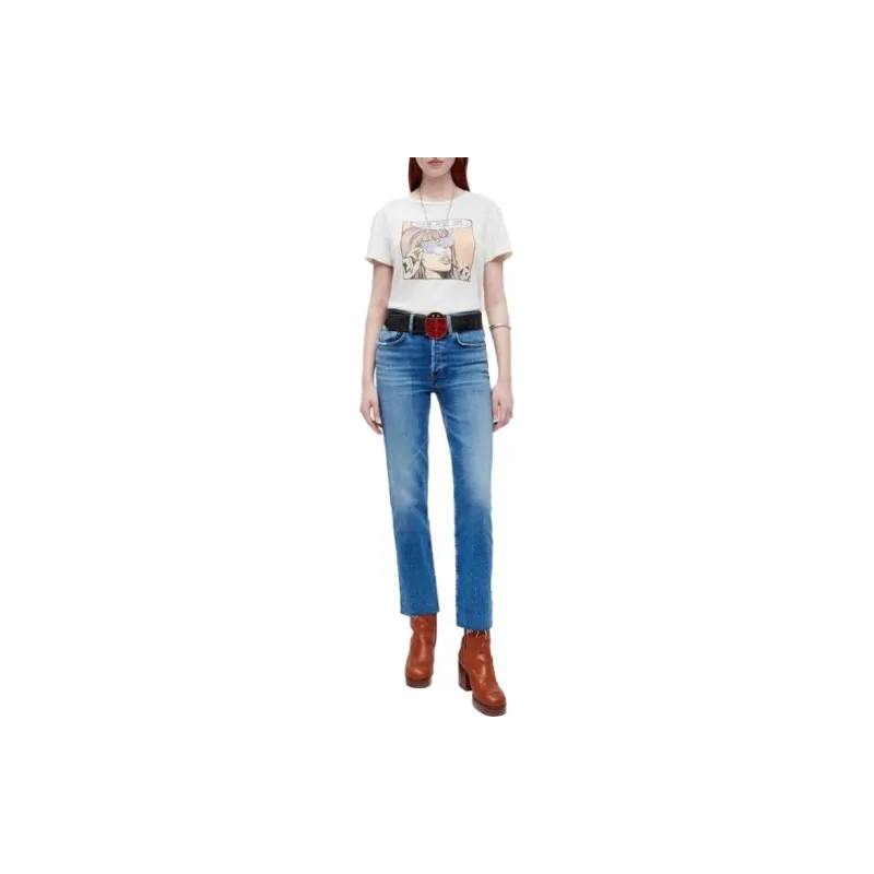 RE/DONE High rise Stove Pipe Jeans-2