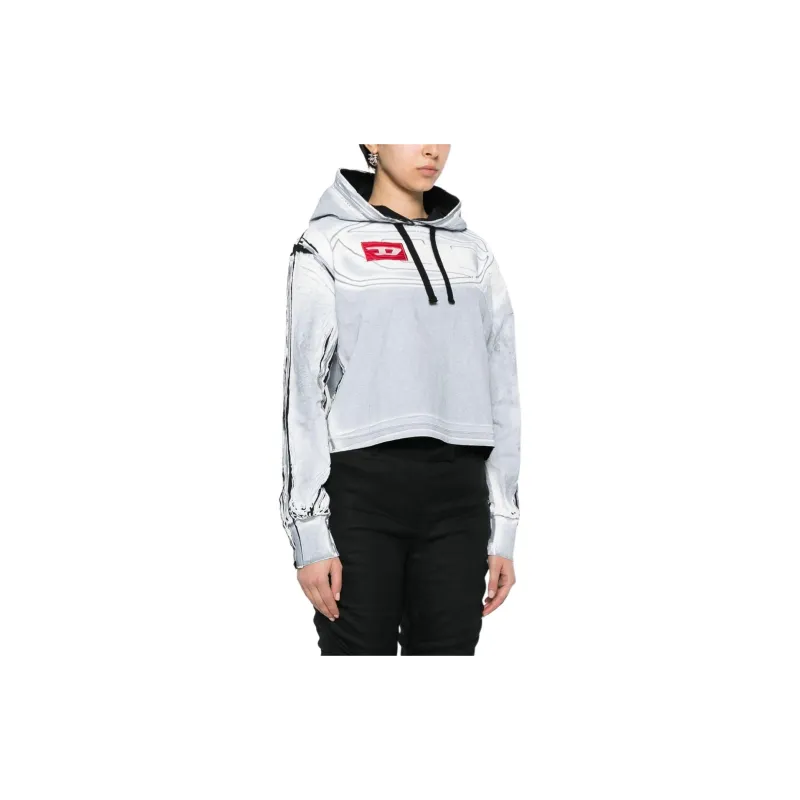 DIESEL F Carlye Cropped Hoodie-3