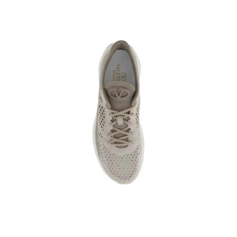 Valentino True Actress Mesh Lace-Up Sneakers Women's-4