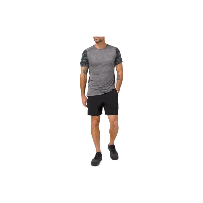 Lululemon Fast And Free T-Shirt Men's Mixed Gray/Alpine White Camo-2