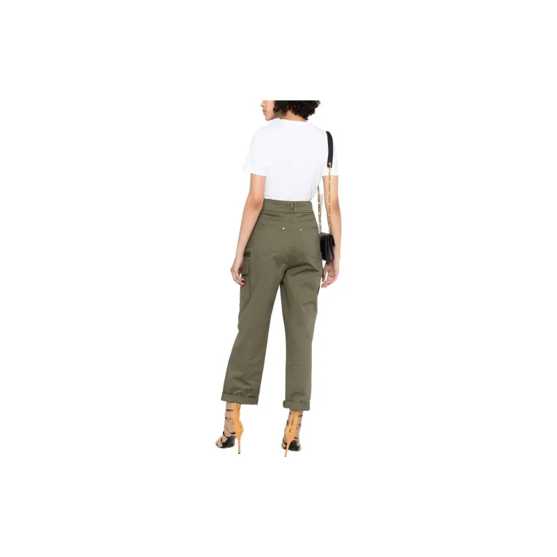 BALMAIN SS22 Pants Women's Green-2