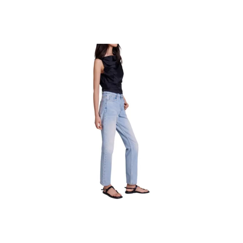 Maje Floral appliqué Cut out Tank Top-3