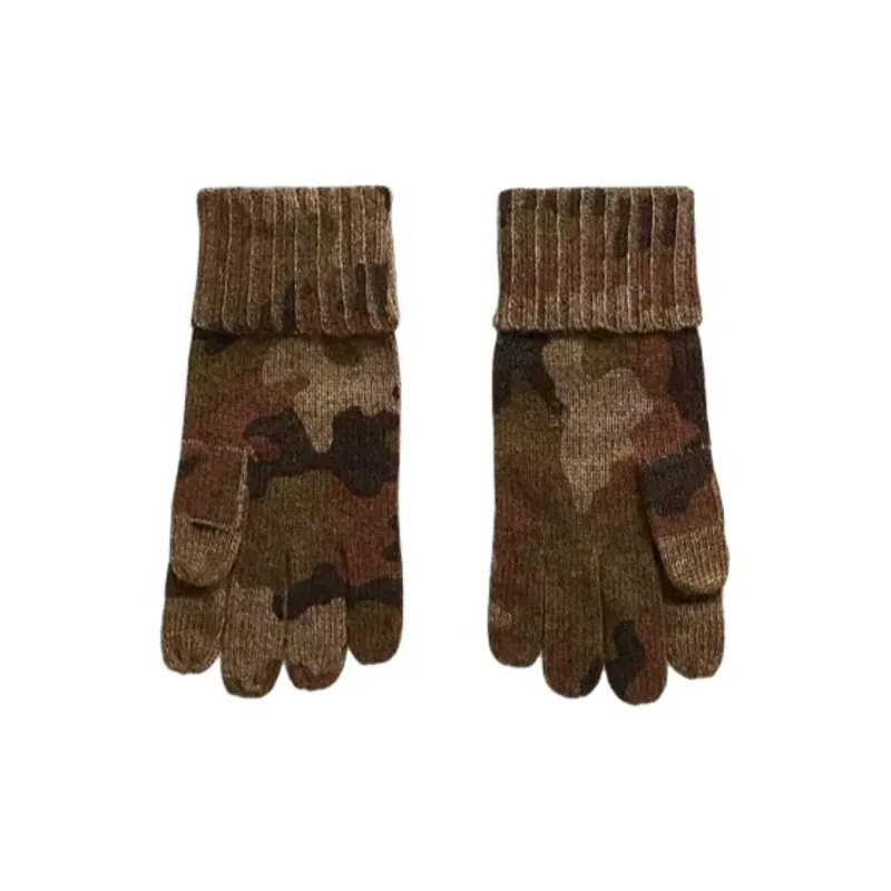Polo Ralph Lauren Wool Knit Gloves Men's Camouflage-1