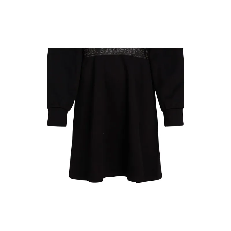 Karl Lagerfeld Glitter Logo tape Dress-6