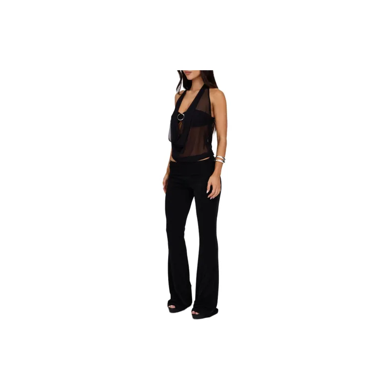 Tiger Mist MAKENA TWO-PIECE TOP Casual Suit Women's Black-4