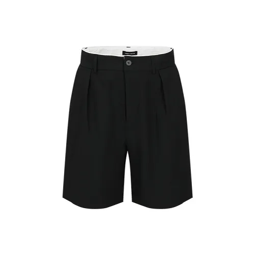 URBAN REVIVO Casual Shorts Men Jet Black