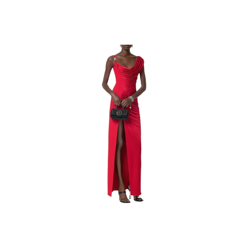VERSACE Medusa '95 Draped Satin Gown-3