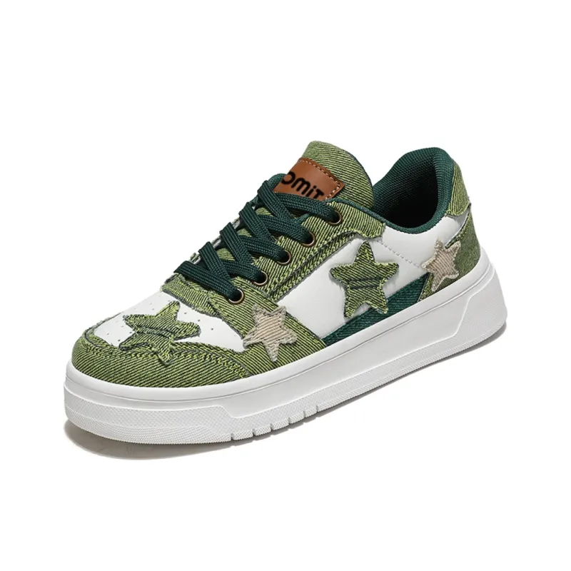 Wooden Rabbit Slip Resistant Cushioning Lightweight Height Increasing Low Top Skateboard Shoes Women's-15