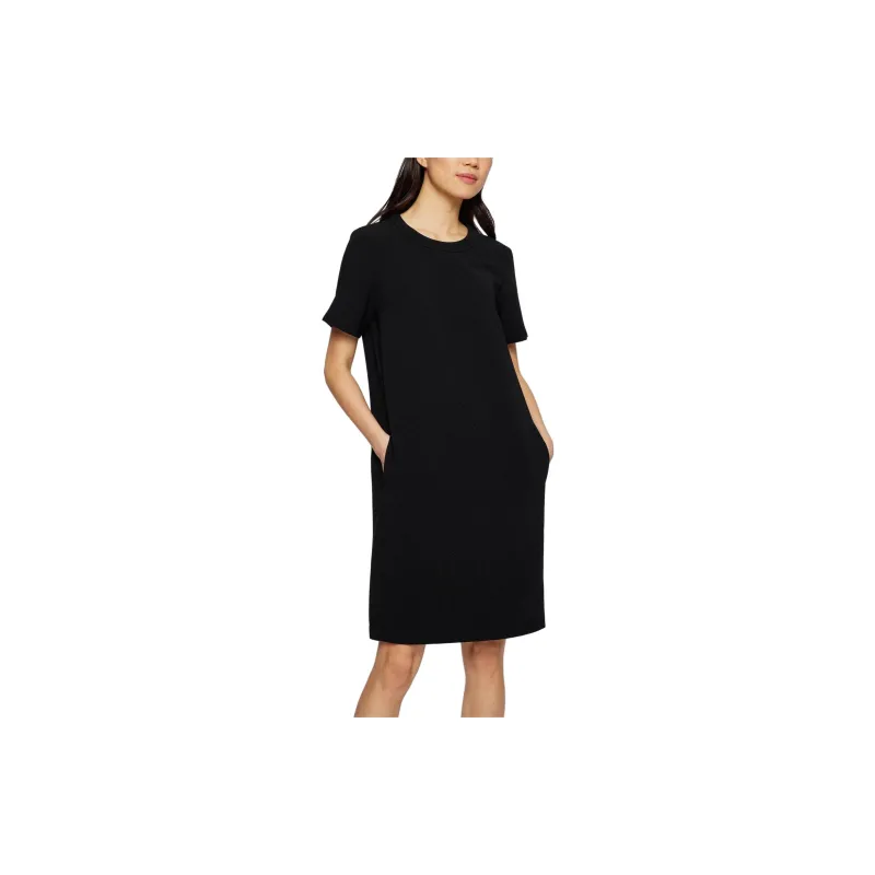HUGO BOSS Short Sleeved Dress Women's Black-1