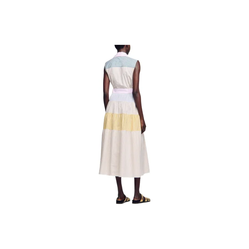 Sandro Striped Cotton Shirtdress-3