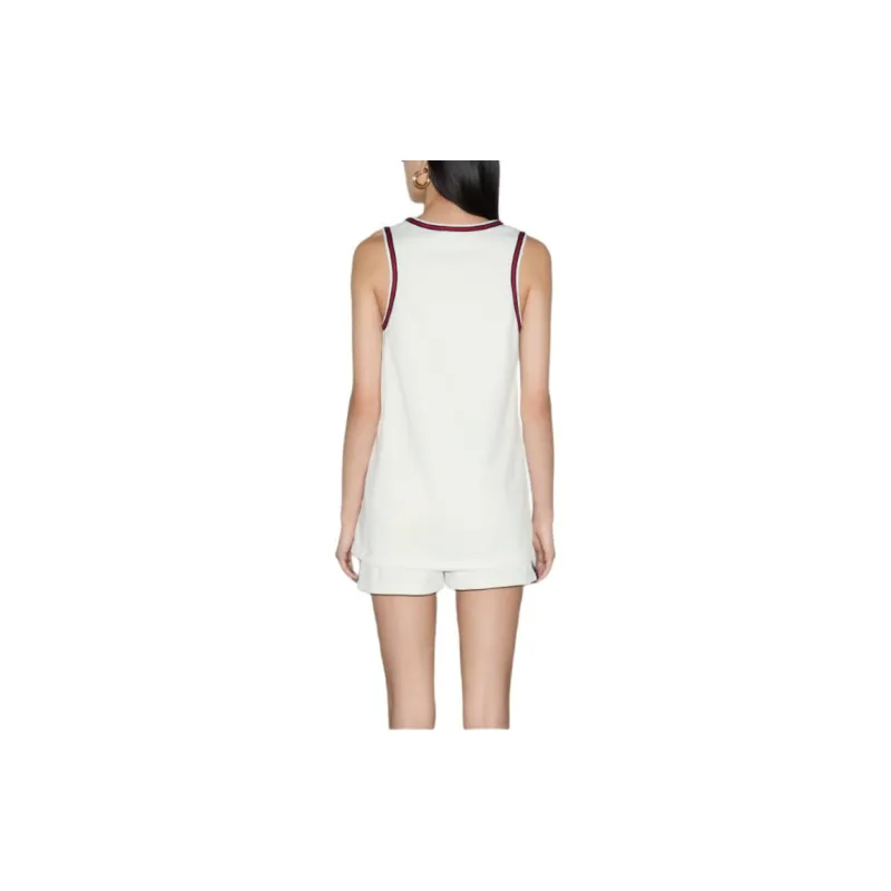 GUCCI Lido Tank Tops Women's White-3