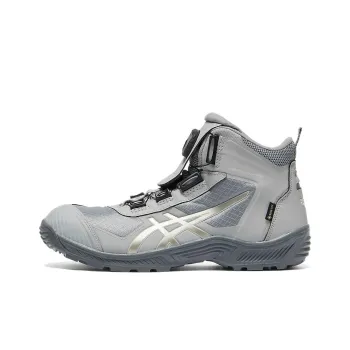 Asics Winjob Slip Resistant Waterproof High Top Outdoor Shoes Unisex Gray