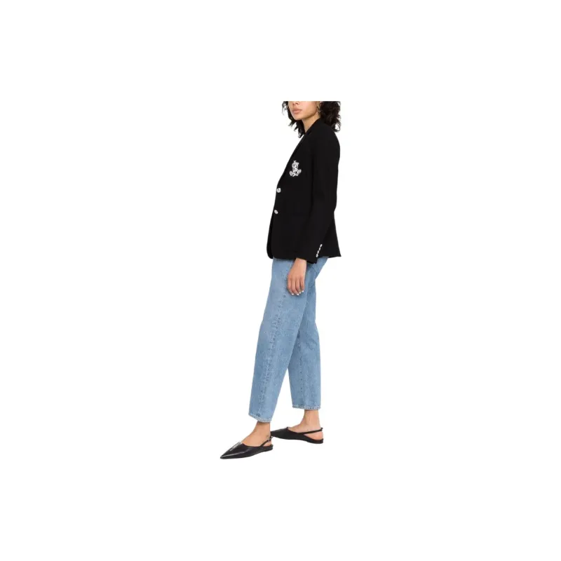 Lauren Ralph Lauren Embroidered logo Single breasted Blazer-2