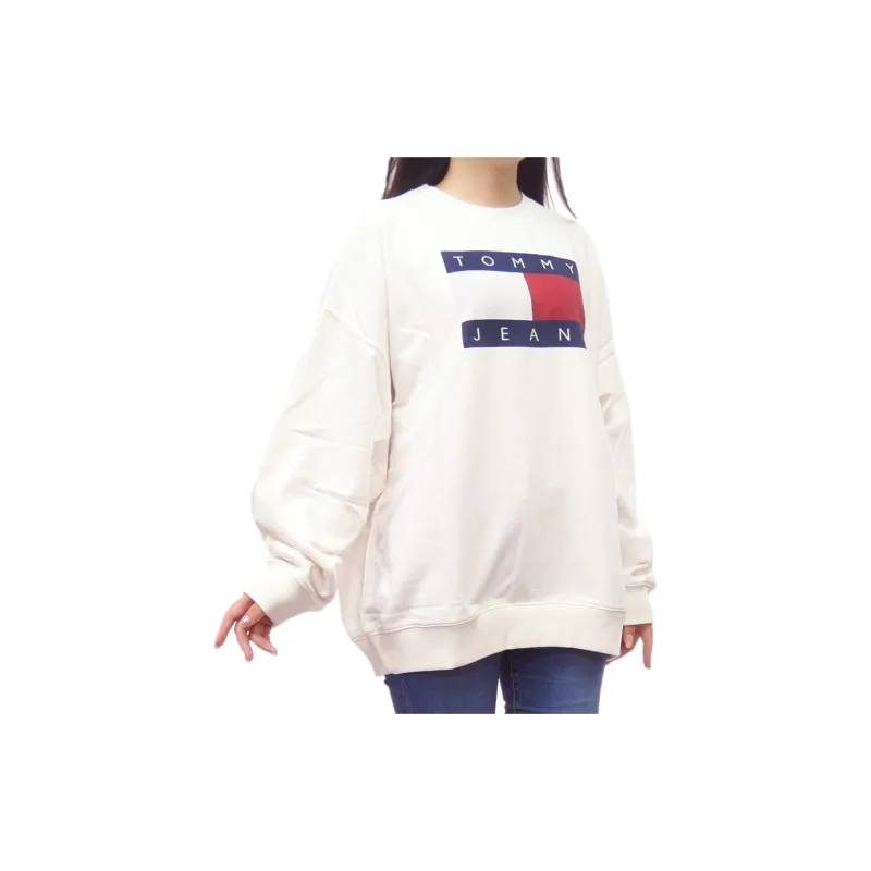 Tommy Hilfiger Sweatshirt Women's Gray White-2