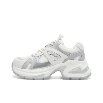 NINE WEST Low-Top Chunky Sneakers Women's White