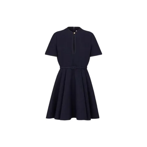 DIOR Short-Sleeved Dresses Women's Marine Blue