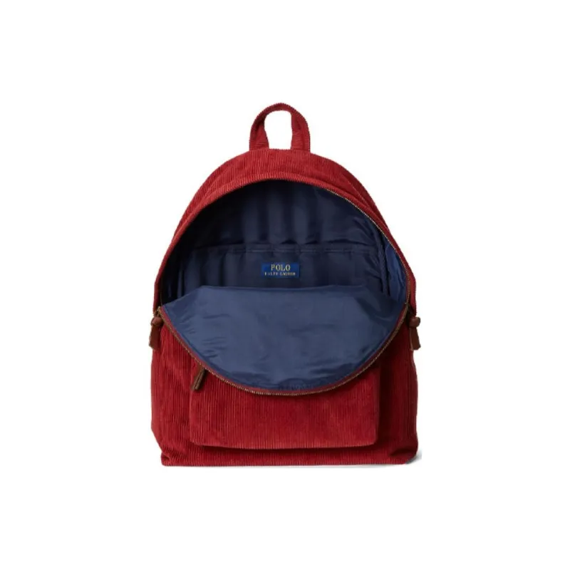 Polo Ralph Lauren Corduroy Fabric Blend Backpack Regular Men's Red-3