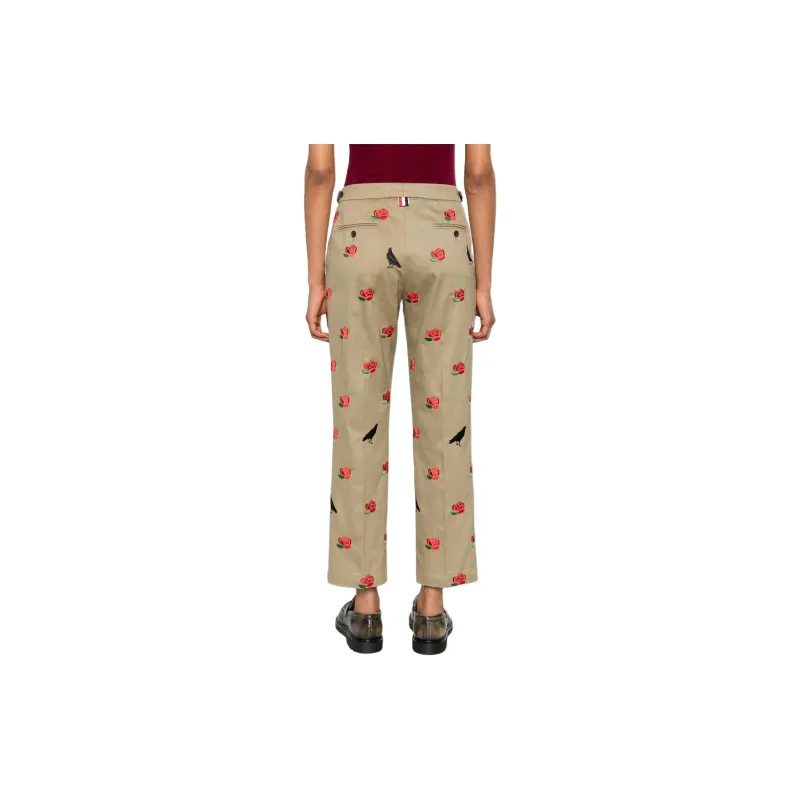 THOM BROWNE Mid rise Tailored Twill Trousers-2